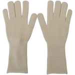 Dolce & Gabbana White Cashmere Knitted Hands Mitten Mens Gloves LB3068 - 9