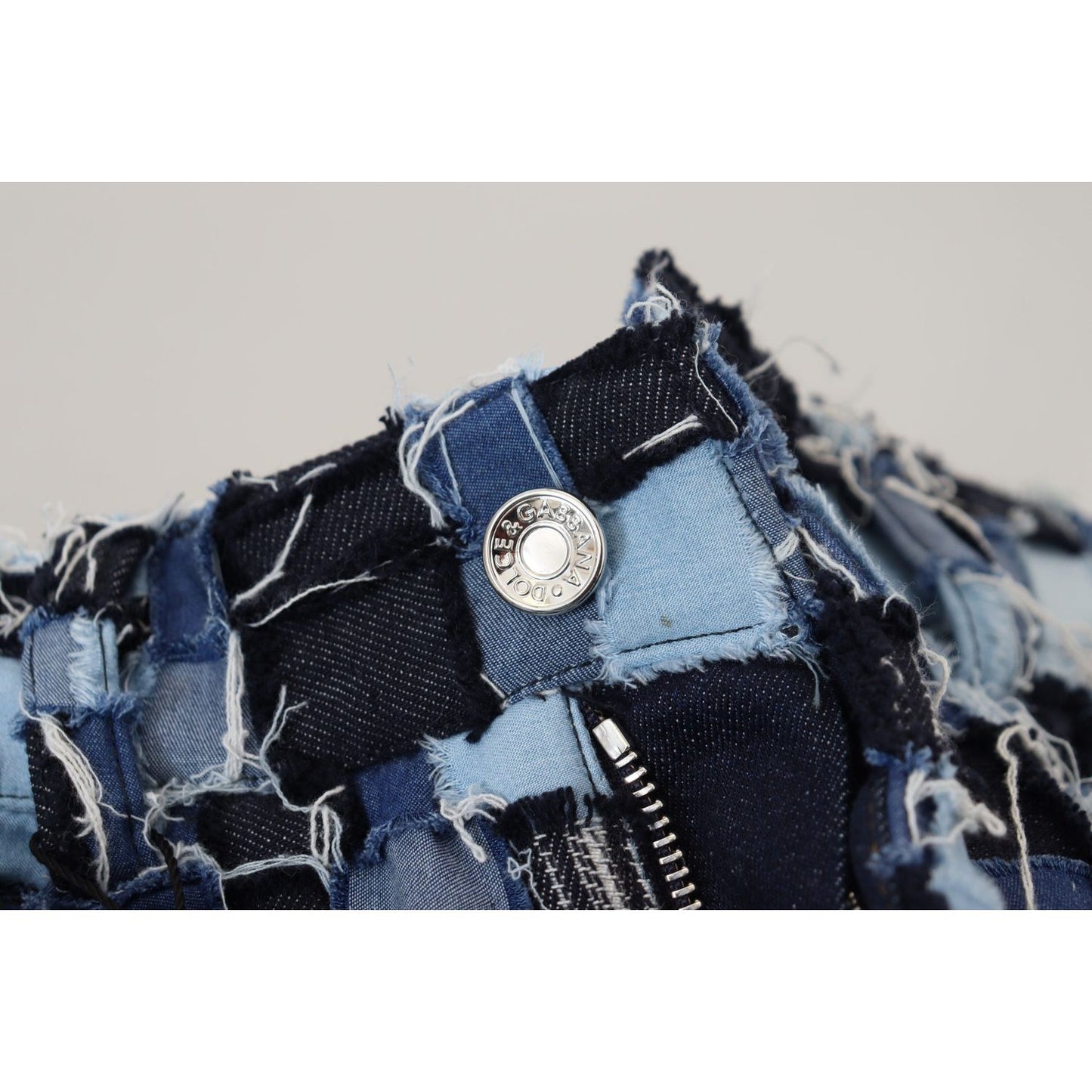 Dolce & Gabbana Multicolor Patchwork Cotton Denim Jeans PAN74201 - 40