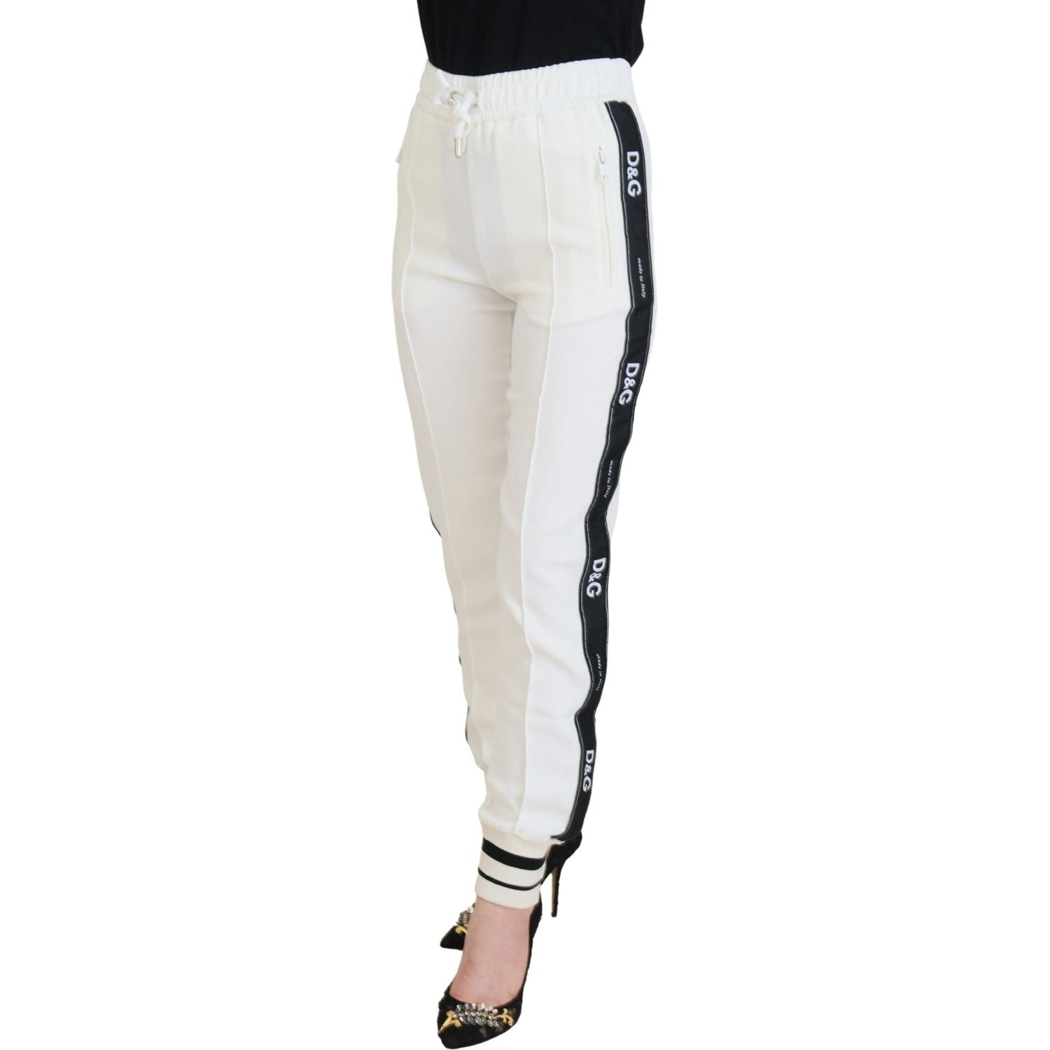 Dolce & Gabbana White DG Logo Sweatpants Pants