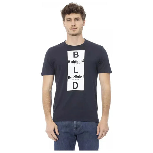 Baldinini Trend Blue Cotton Men T-Shirt
