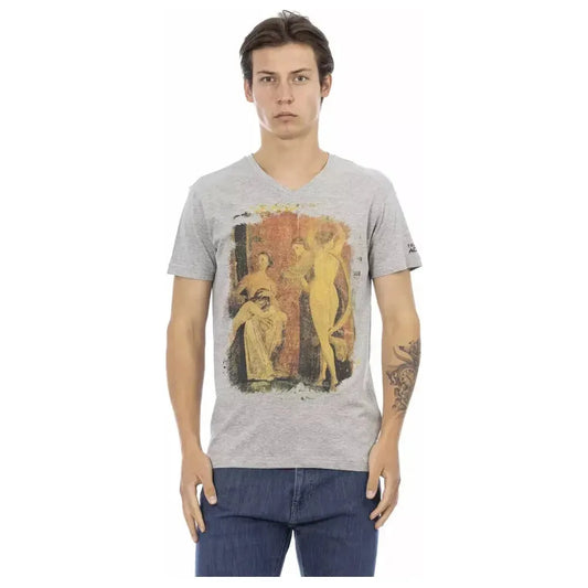 Trussardi Action Gray Cotton Men's T-Shirt
