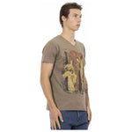 Trussardi Action Brown Cotton Men T-Shirt TR-22876-S