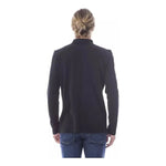 Verri Black Cotton Men's Polo Shirt Long Sleeve VE-18324-L