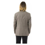 Uominitaliani Gray Wool Men Blazer UO-17095-IT50 | L
