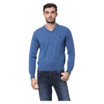 Billionaire Italian Couture Embroidered Merino Wool Crew Neck Sweater BI-10490-S-FBB-94