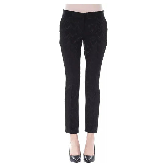 BYBLOS Black Marabou Women's Pants