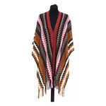 Missoni Multicolor Wool Women Poncho MI-22221-UNISEX