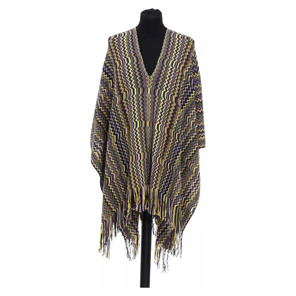 Missoni Multicolor Wool Women Poncho MI-22220-UNISEX