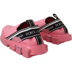Dolce & Gabbana Pink Low Top Slip On Casual Sorrento Sneakers LA9117- 36.5