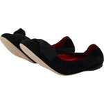 Dolce & Gabbana Black Suede Flat Slip On Ballet Shoes LA10103- 37