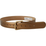 Dolce & Gabbana Bronze Leather Gold Logo Engraved Waist Buckle Belt WMB158 - 65