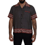 Dolce & Gabbana Multicolor Patterned Silk Casual Shirt TSH83588 - 37