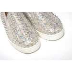 Christian Louboutin White Ab/Clear Ab Roller Boat Woman Flat Sneaker CL059-35.5-FBB-162