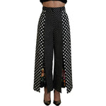 Dolce & Gabbana Multicolor Polka Dots High Waist Pants PAN74592- 38