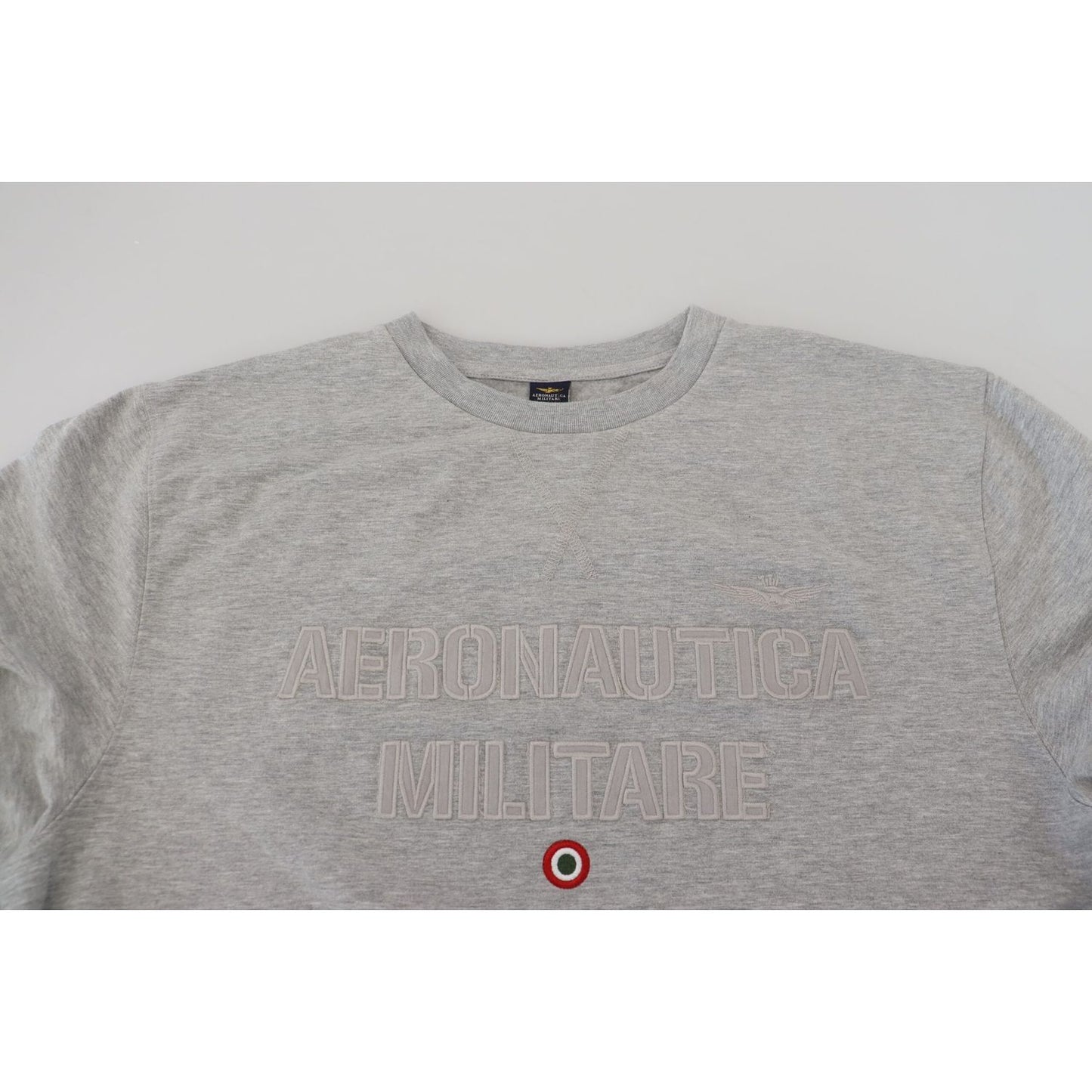 Aeronautica Militare Gray Men Pullover Sweatshirt Sweater TSH83828- 54