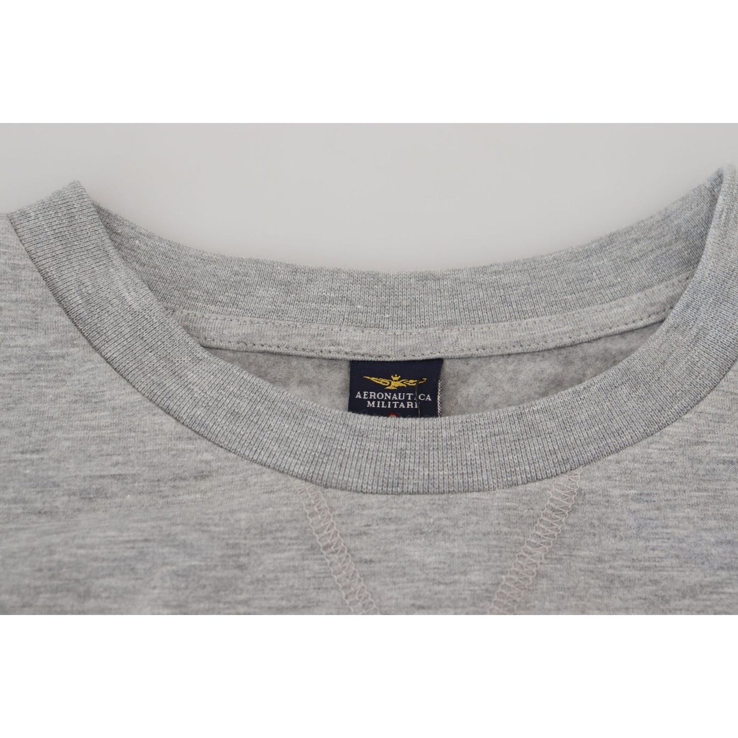 Aeronautica Militare Gray Men Pullover Sweatshirt Sweater TSH83828- 54