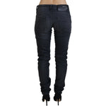 Acht Black Washed Low Waist Slim Fit Cotton Denim Jeans PAN72697-26