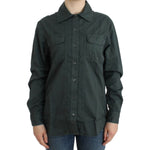 Cavalli Gray button down shirt SIG11983-1