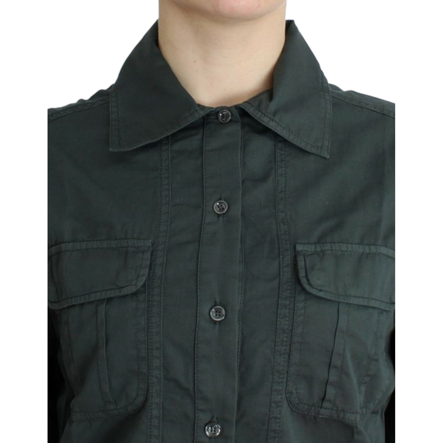 Cavalli Gray button down shirt SIG11983-1