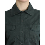 Cavalli Gray button down shirt SIG11983-1