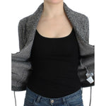 Cavalli Gray wool knitted cardigan SIG12079-1
