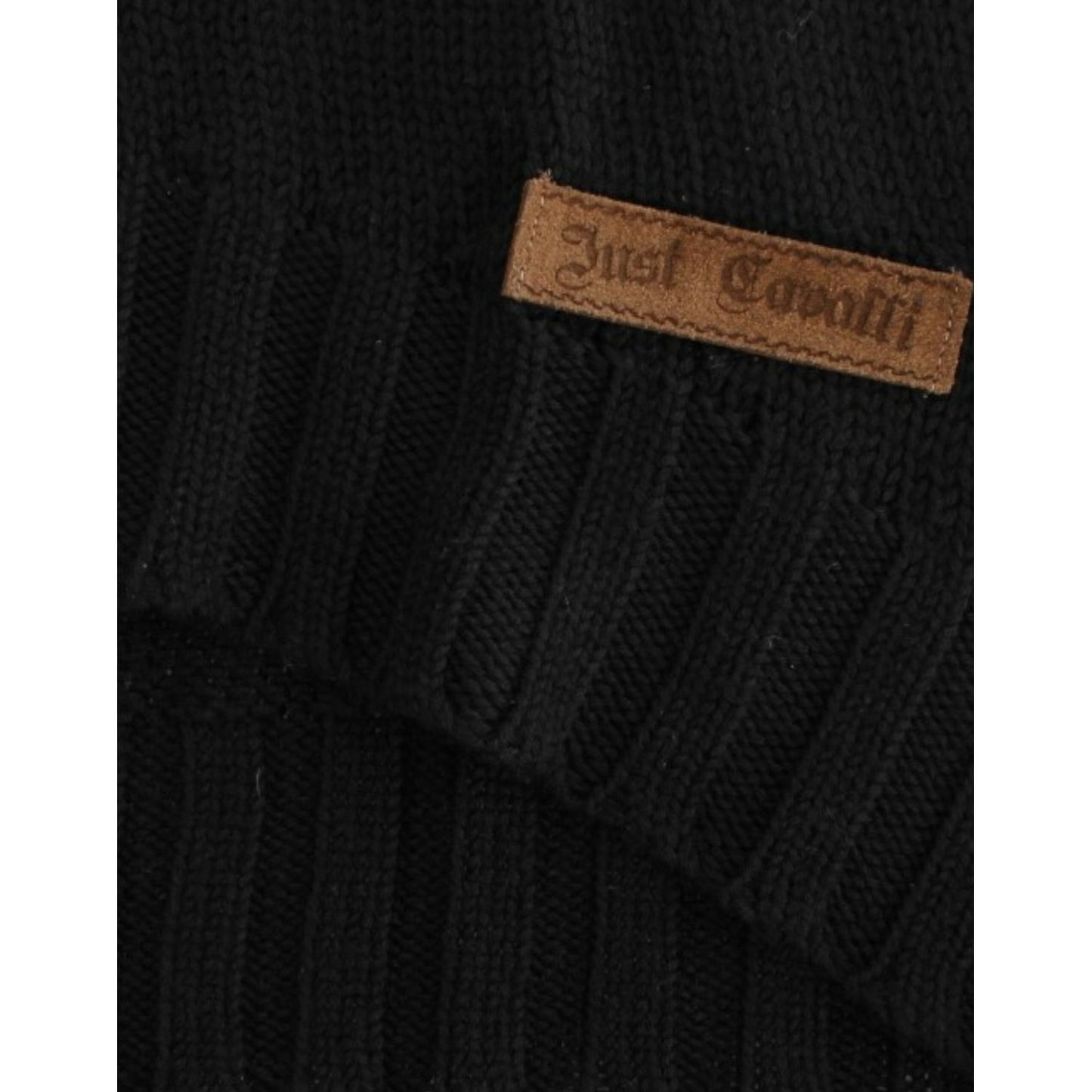 Cavalli Black knitted wool sweater SIG11979-3