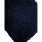 Dolce & Gabbana Dark Blue Fur Ayers Lily Twist Crossbody Shoulder Bag BAG1196