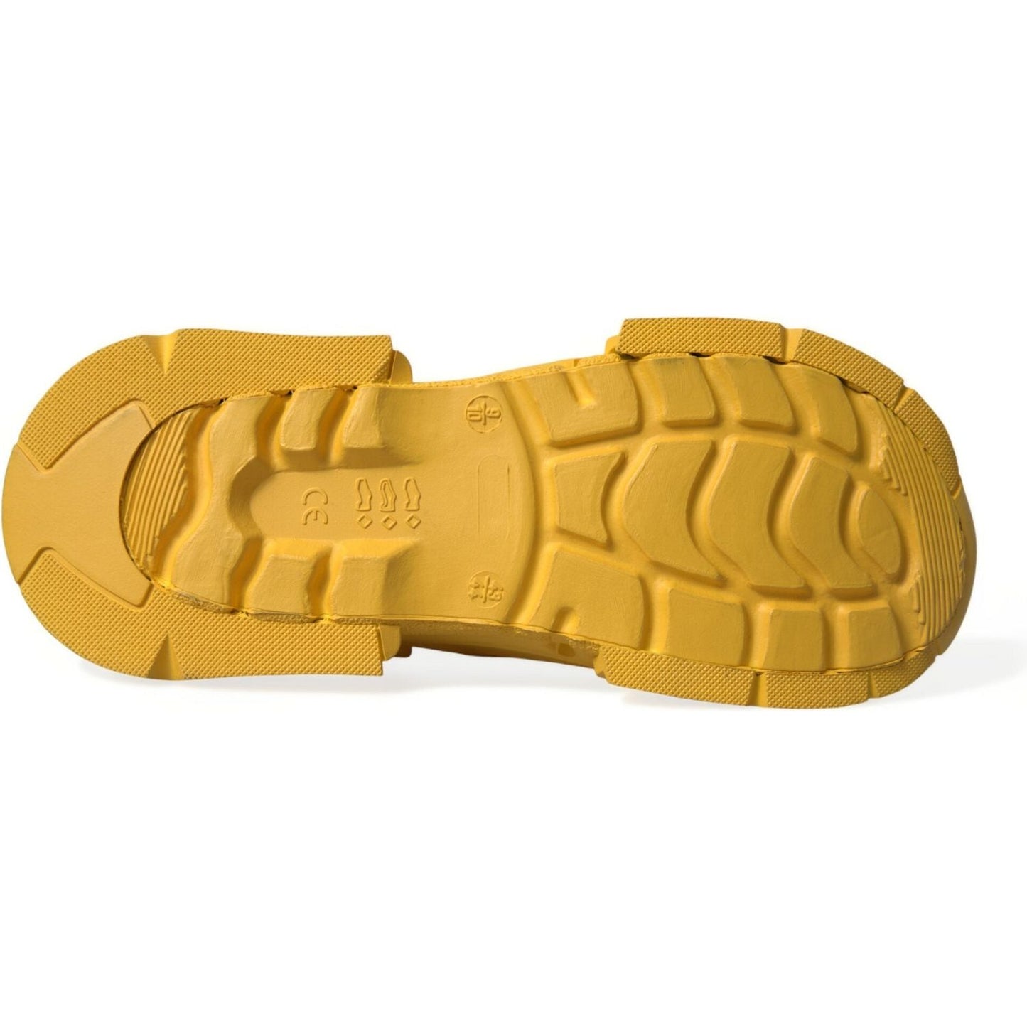 Dolce & Gabbana Yellow Green Rubber Clogs Men Slippers Men Shoes MV5360-44