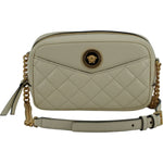 Versace Elegant White Lamb Leather Camera Bag 8056204191183