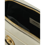 Versace Elegant White Lamb Leather Camera Bag 8056204191183