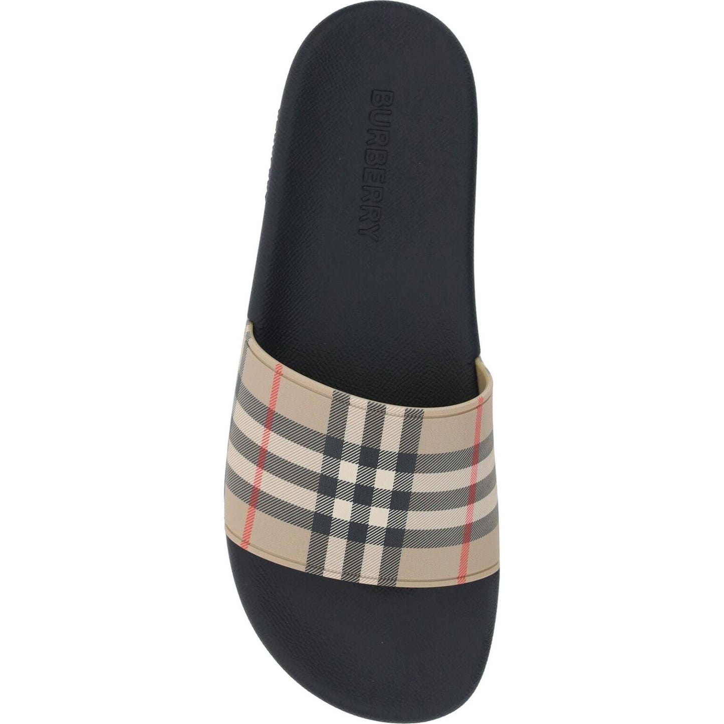 Burberry Brown Rubber Slides Sandals 5045629067893