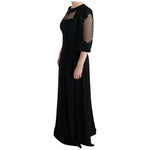 Dolce & Gabbana Black Stretch Shift Long Maxi Dress SIG60573-1