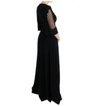 Dolce & Gabbana Black Stretch Shift Long Maxi Dress SIG60573-1