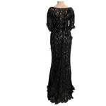 Dolce & Gabbana Black Cotton Silk Floral Long Dress SIG60574-3