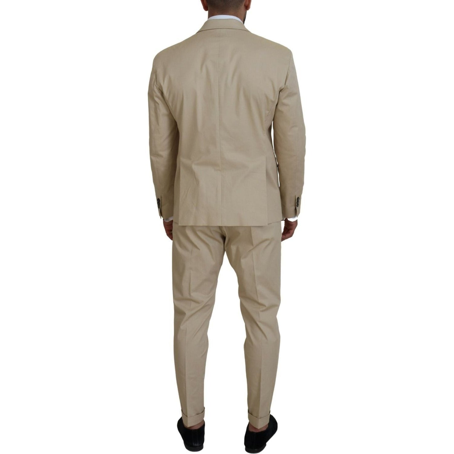 Dsquared² Beige Cotton Single Breasted 2 Piece CIPRO Suit KOS2011-48