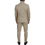 Dsquared² Beige Cotton Single Breasted 2 Piece CIPRO Suit KOS2011-48