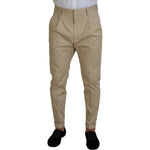 Dsquared² Beige Cotton Single Breasted 2 Piece CIPRO Suit KOS2011-48