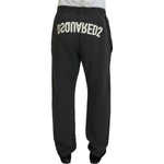 Dsquared² Dark Gray Cotton Men Casual Tattered Pants PAN74453-48