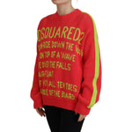 Dsquared² Multicolor Cotton Knitted Crewneck Pullover Sweater TSH83470-38