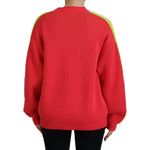 Dsquared² Multicolor Cotton Knitted Crewneck Pullover Sweater TSH83470-38