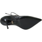 Dolce & Gabbana Black Python Leather Mary Jane Pumps Shoes LA10758-39
