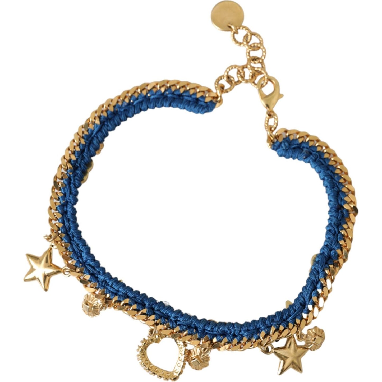 Dolce & Gabbana Gold Tone Brass Chain Iam The Star Bracelet SMY10309