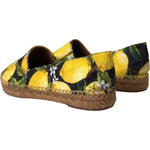 Dolce & Gabbana Multicolor Lemon Slip On Espadrilles Shoes LA11047-35