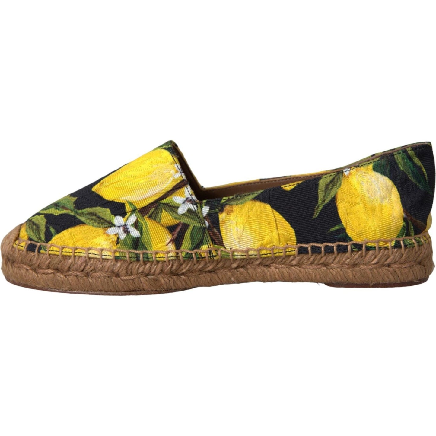 Dolce & Gabbana Multicolor Lemon Slip On Espadrilles Shoes LA11047-35