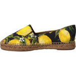 Dolce & Gabbana Multicolor Lemon Slip On Espadrilles Shoes LA11047-35