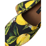 Dolce & Gabbana Multicolor Lemon Slip On Espadrilles Shoes LA11047-35