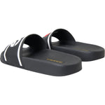 Dolce & Gabbana Black Leather I Love D&G Sandals Slides Shoes LA10970-36