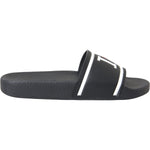 Dolce & Gabbana Black Leather I Love D&G Sandals Slides Shoes LA10970-36