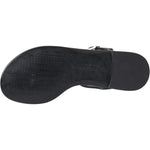 Dolce & Gabbana Black Crystal Flats Sandals Flip Flops Shoes LA10973-35