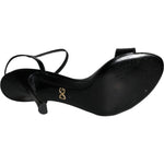 Dolce & Gabbana Black KEIRA Leather Heels Sandals Shoes LA11284-38.5